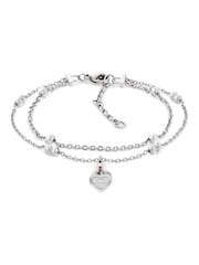 Tommy Hilfiger Silver Tone Stainless Steel  Layered Chain Bracelet - Image 1 of 4