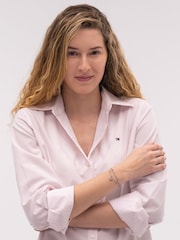 Tommy Hilfiger Silver Tone Stainless Steel  Layered Chain Bracelet - Image 3 of 4