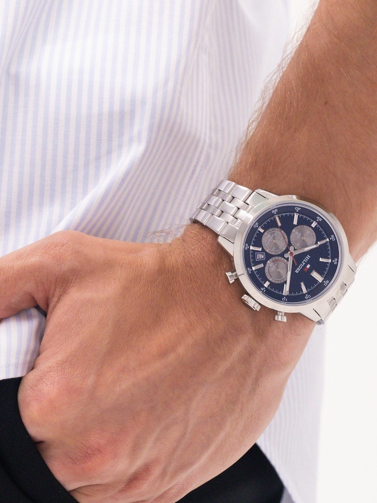 Tommy Hilfiger Silver Tone Stainless Steel Bracelet Watch - Image 1 of 5