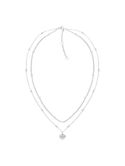 Tommy Hilfiger Silver Tone Stainless Steel  Layered Chain Necklace - Image 1 of 4
