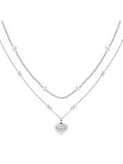Tommy Hilfiger Silver Tone Stainless Steel  Layered Chain Necklace - Image 2 of 4
