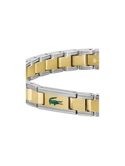 Lacoste Gold Tone Metropole Edge Two Tone Stainless Steel and IP Link Bracelet - Image 3 of 6