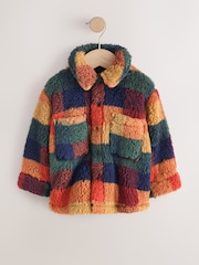 Multi Coloured Check - Shacket aus Teddyfleece (3 M.–7 J.) - Bild 1 von 4