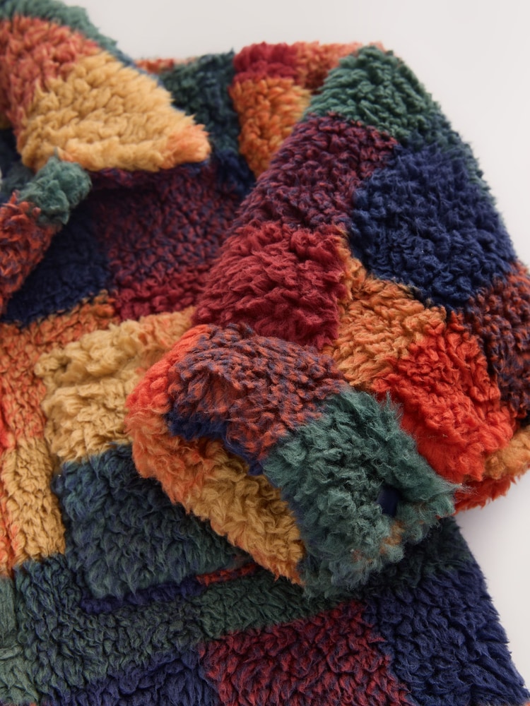 Multi Coloured Check - Shacket aus Teddyfleece (3 M.–7 J.) - Bild 4 von 4