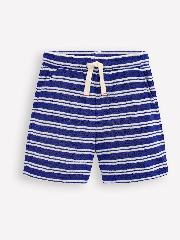 Boden Blue Towelling Shorts - Image 1 of 3