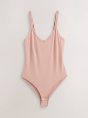 Praline Nude Microfibre Everyday Bodysuit - Image 5 of 7