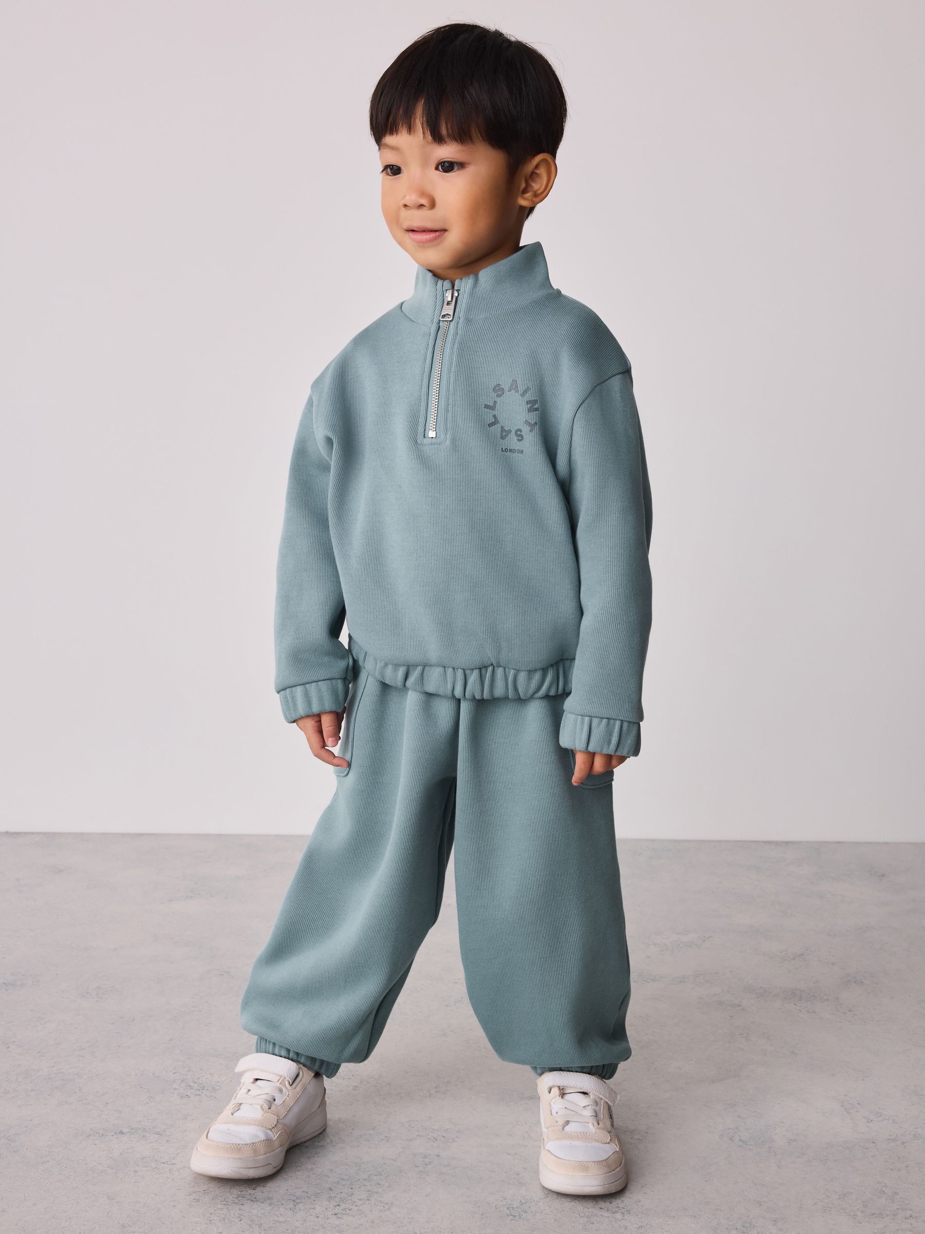smALLSAINTS Yellow Tierra Funnel Neck Sweater and Joggers Set