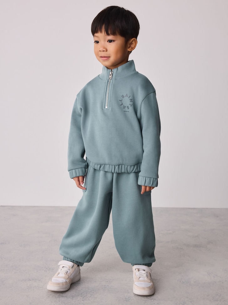 smALLSAINTS Yellow Tierra Funnel Neck Sweater and Joggers Set