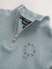smALLSAINTS Blue Tierra Funnel Neck Sweater and Joggers Set - Image 12 of 12