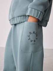 smALLSAINTS Blue Tierra Funnel Neck Sweater and Joggers Set - Image 7 of 12