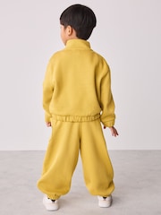 smALLSAINTS Yellow Tierra Funnel Neck Sweater and Joggers Set - Image 4 of 12