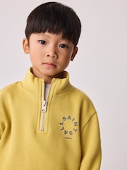 smALLSAINTS Yellow Tierra Funnel Neck Sweater and Joggers Set - Image 6 of 12