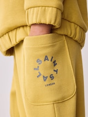 smALLSAINTS Yellow Tierra Funnel Neck Sweater and Joggers Set - Image 7 of 12
