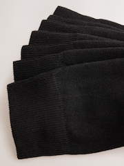 Black Red/Blue Check Footbed Cotton Rich Socks - Image 10 of 10
