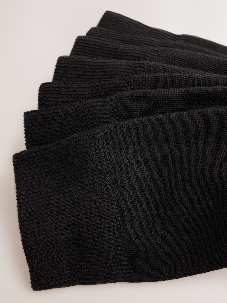 Black Red/Blue Check Footbed Cotton Rich Socks - Image 10 of 10
