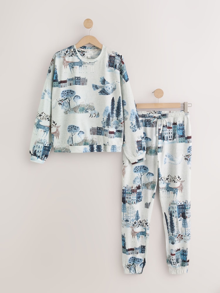 Oatmeal Scene Long Sleeve Pyjamas - Image 1 of 3 Oatmeal Scene Long Sleeve Pyjamas - Image 1 of 3