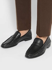 Schwarz - Weite Passform - Dune London Sammi Loafers - Bild 1 von 6