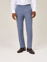Skopes Blue Tailored Fit Caspian Stretch Suit Trousers - Image 2 of 5