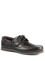 Jones Bootmaker Dark Brown Regular Fit Parsons Leather Boat Shoes - Image 2 of 5