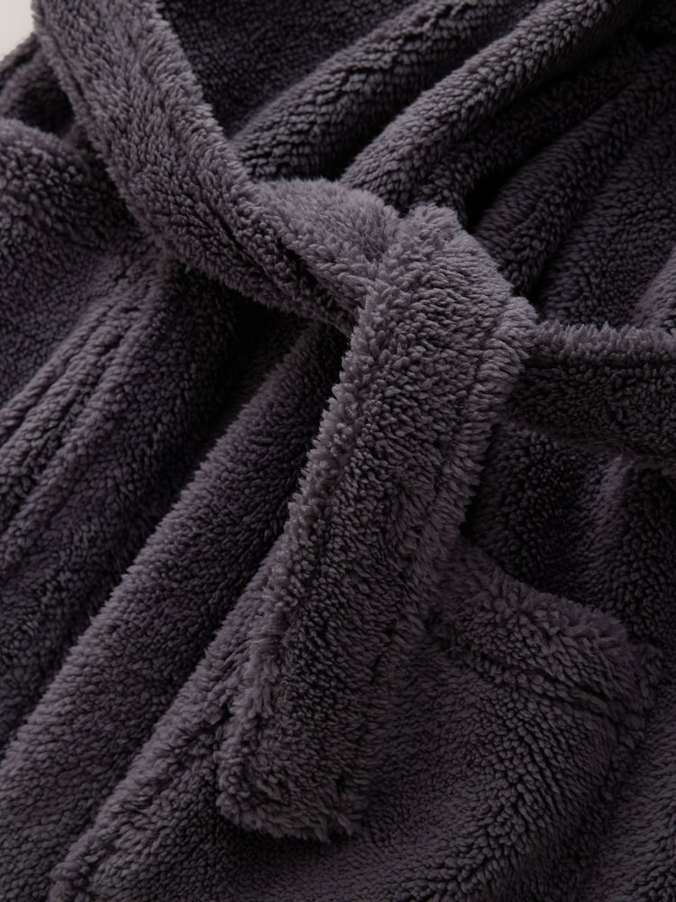 Grey Fleece Robe (1.5-16yrs) - Image 7 of 7