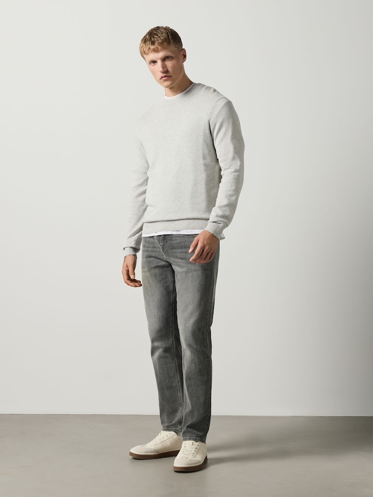 Light Grey Slim Fit Classic Stretch Jeans - Image 1 of 7