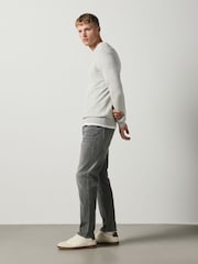 Light Grey Slim Fit Classic Stretch Jeans - Image 2 of 7