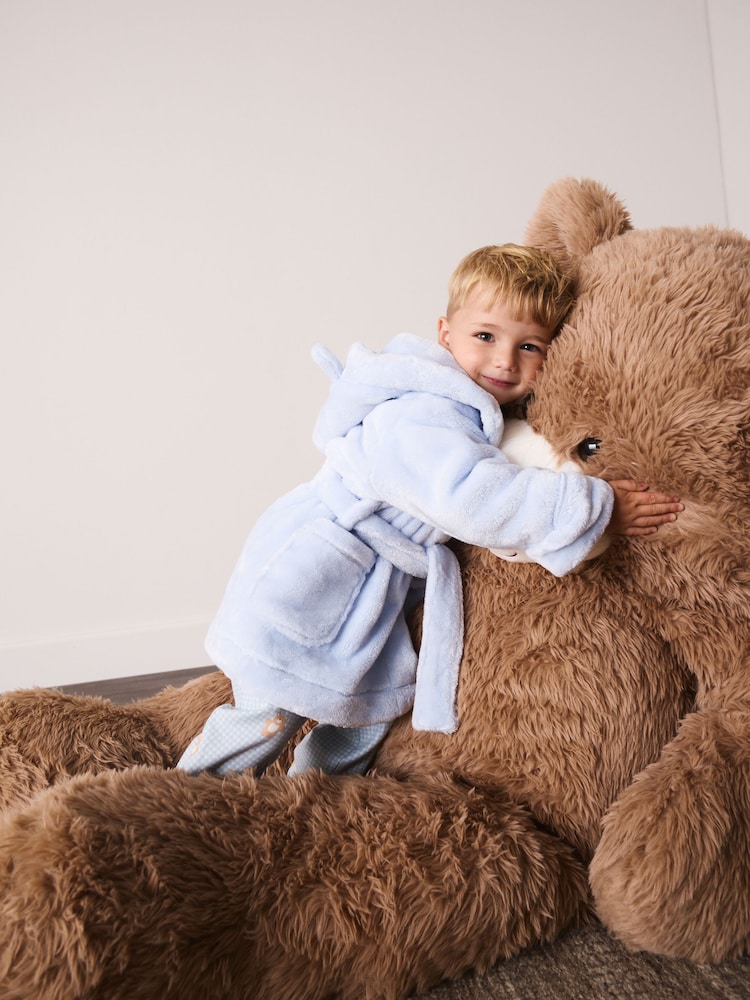 Pale Blue Fleece Robe (9mths-8yrs) - Image 2 of 5 Pale Blue Fleece Robe (9mths-8yrs) - Image 2 of 5