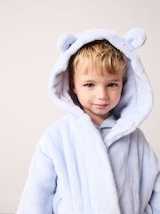 Pale Blue Fleece Robe (9mths-8yrs) - Image 4 of 5