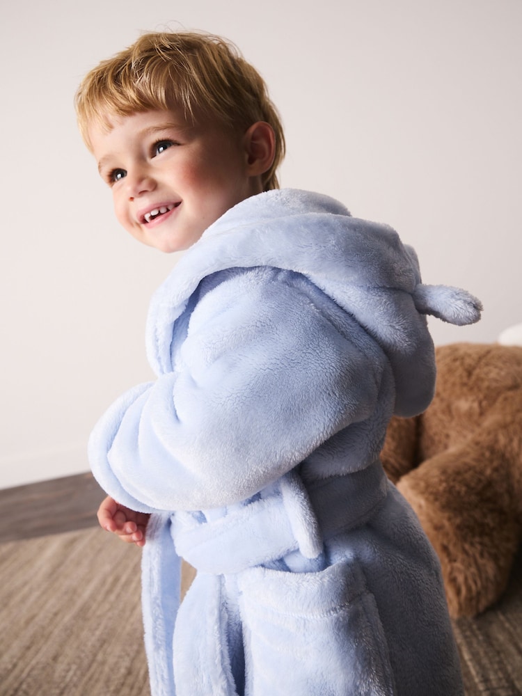 Pale Blue Fleece Robe (9mths-8yrs) - Image 5 of 5 Pale Blue Fleece Robe (9mths-8yrs) - Image 5 of 5