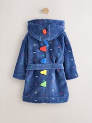 Blue Dino Fleece Robe (9mths-8yrs) - Image 2 of 4