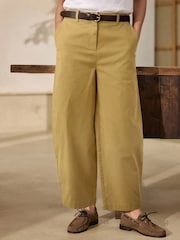 Tan Brown N. Premium Barrel Leg Chino Trousers - Image 2 of 7