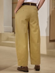 Tan Brown N. Premium Barrel Leg Chino Trousers - Image 3 of 7
