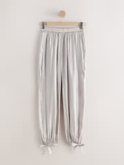 Silver Metallic Balloon Leg Trousers - Image 5 of 7
