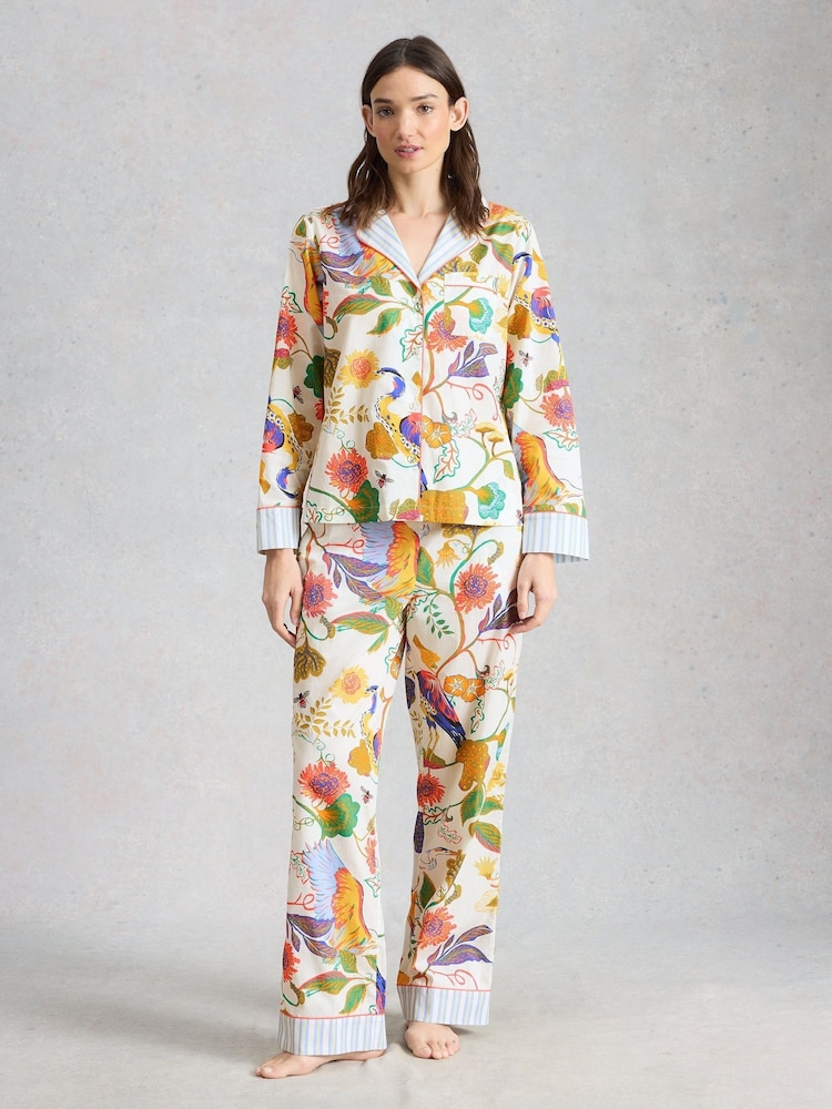 White Stuff White Nina Lightweight Pyjamas Bottom - Image 1 of 6 White Stuff White Nina Lightweight Pyjamas Bottom - Image 1 of 6