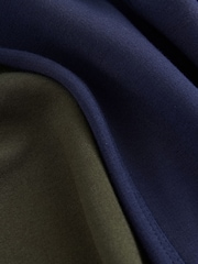 Navy Blue/Khaki Green Jersey Wide Leg Joggers 2 Pack - Image 8 of 9