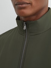 Reiss Olive Green Axel Technical Padded Zip-Through Gilet - Image 3 of 6