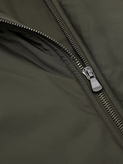 Reiss Olive Green Axel Technical Padded Zip-Through Gilet - Image 6 of 6