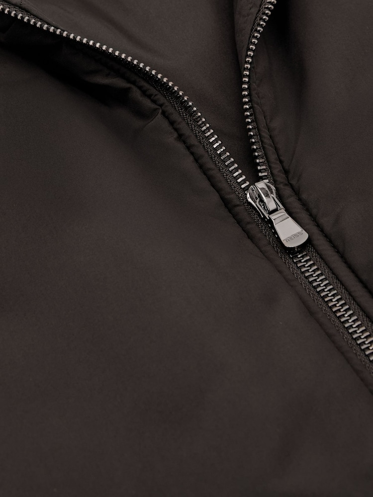 Dunkelbraun - Reiss Axel Technical Padded Zip-Through Gilet - Bild 6 von 6