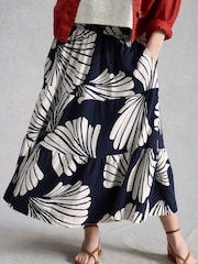 White Stuff Blue Marissa Jersey Maxi Skirt - Image 1 of 6