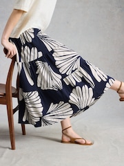 White Stuff Blue Marissa Jersey Maxi Skirt - Image 3 of 6