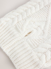 Ecru Cable Knit Dog Jumper With Wool - Image 5 of 5