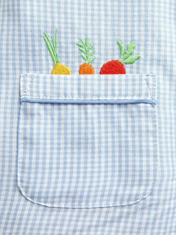 JoJo Maman Bébé Peter Rabbit Gingham Woven Pyjamas - Slika 7 od 7 JoJo Maman Bébé Peter Rabbit Gingham Woven Pyjamas - Slika 7 od 7