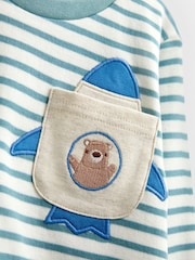JoJo Maman Bébé Blue Bear 2-Pack Jersey Pyjamas - Image 13 of 13