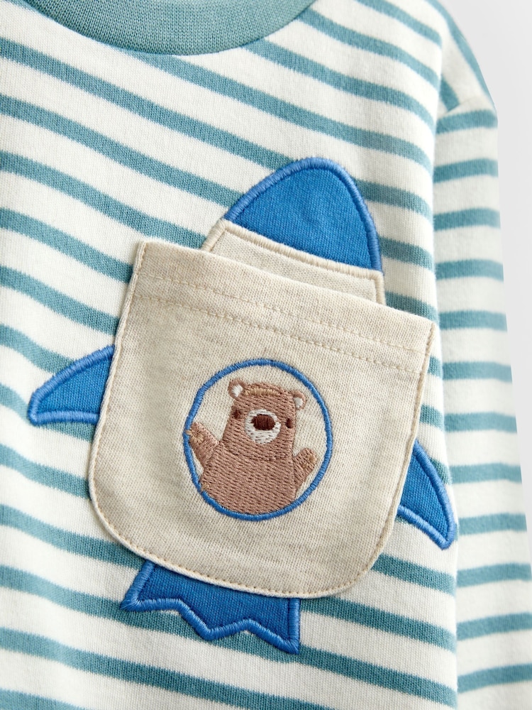 JoJo Maman Bébé Blue Bear 2-Pack Jersey Pyjamas - Image 13 of 13 JoJo Maman Bébé Blue Bear 2-Pack Jersey Pyjamas - Image 13 of 13