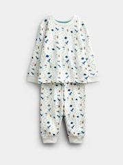 JoJo Maman Bébé Blue Bear 2-Pack Jersey Pyjamas - Image 2 of 13