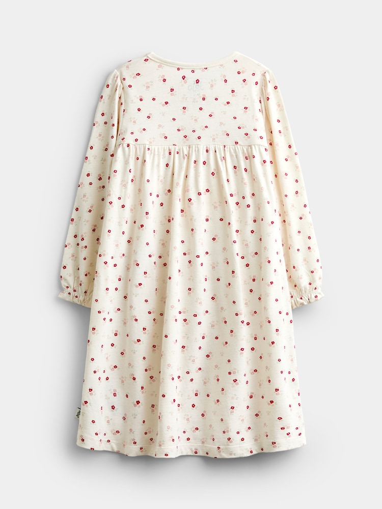 JoJo Maman Bébé Pink Floral Nightdress - Image 2 of 4 JoJo Maman Bébé Pink Floral Nightdress - Image 2 of 4