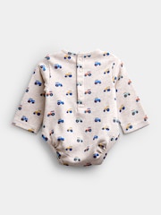 JoJo Maman Bébé Jersey Dungaree & Bodysuit Set - Slika 3 iz 8
