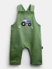 JoJo Maman Bébé Jersey Dungaree & Bodysuit Set - Slika 4 iz 8