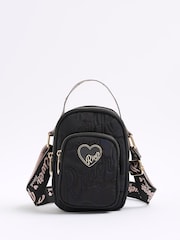 River Island 나일론 스크립트 하트 페스티벌 백 - 5의 이미지 1