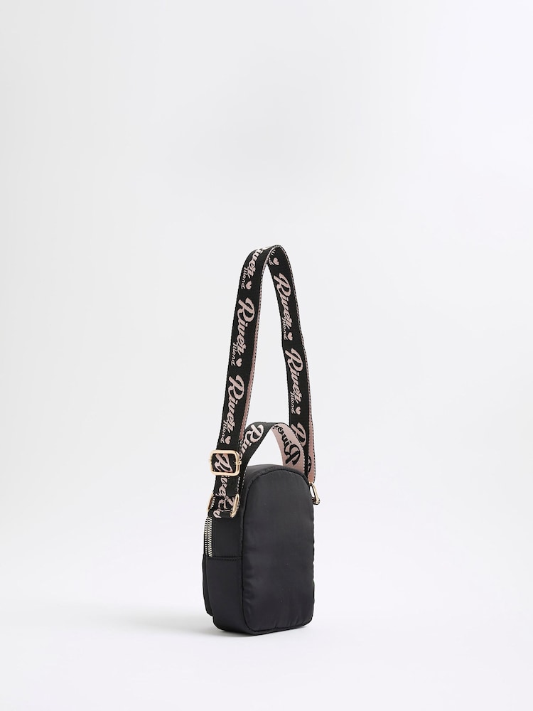 River Island 나일론 스크립트 하트 페스티벌 백 - 5의 이미지 2